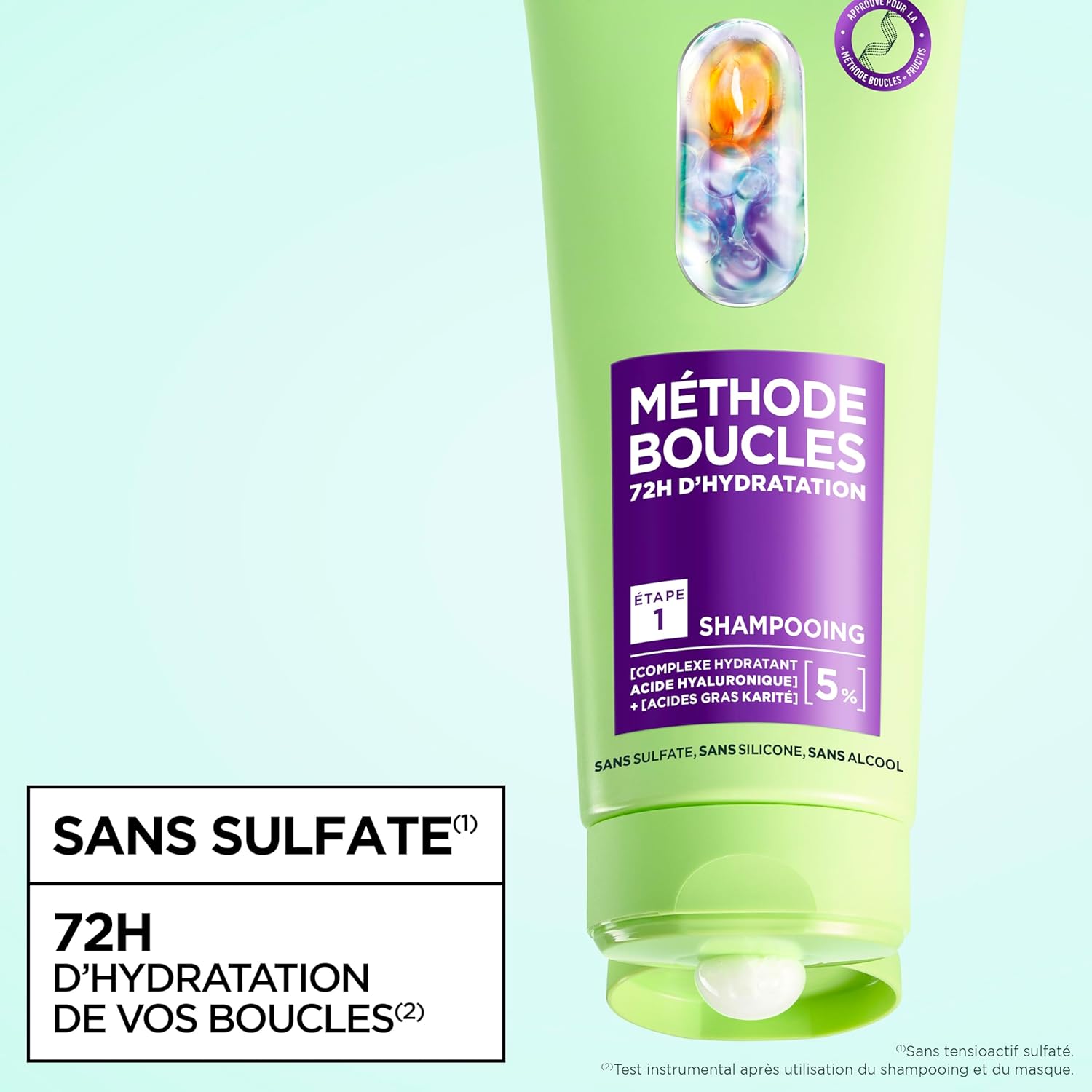 Garnier - Fructis Méthode Boucles - 3 produits - acide hyaluronique, karité, soin boucles