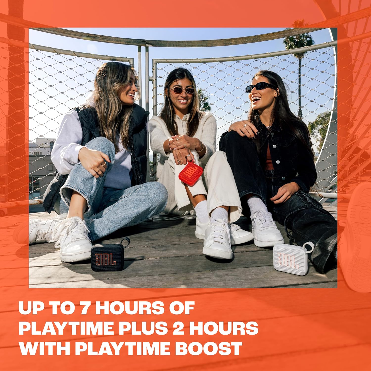 JBL - GO 4 - enceinte Bluetooth compacte - son Pro, basses puissantes, 7h, IP67