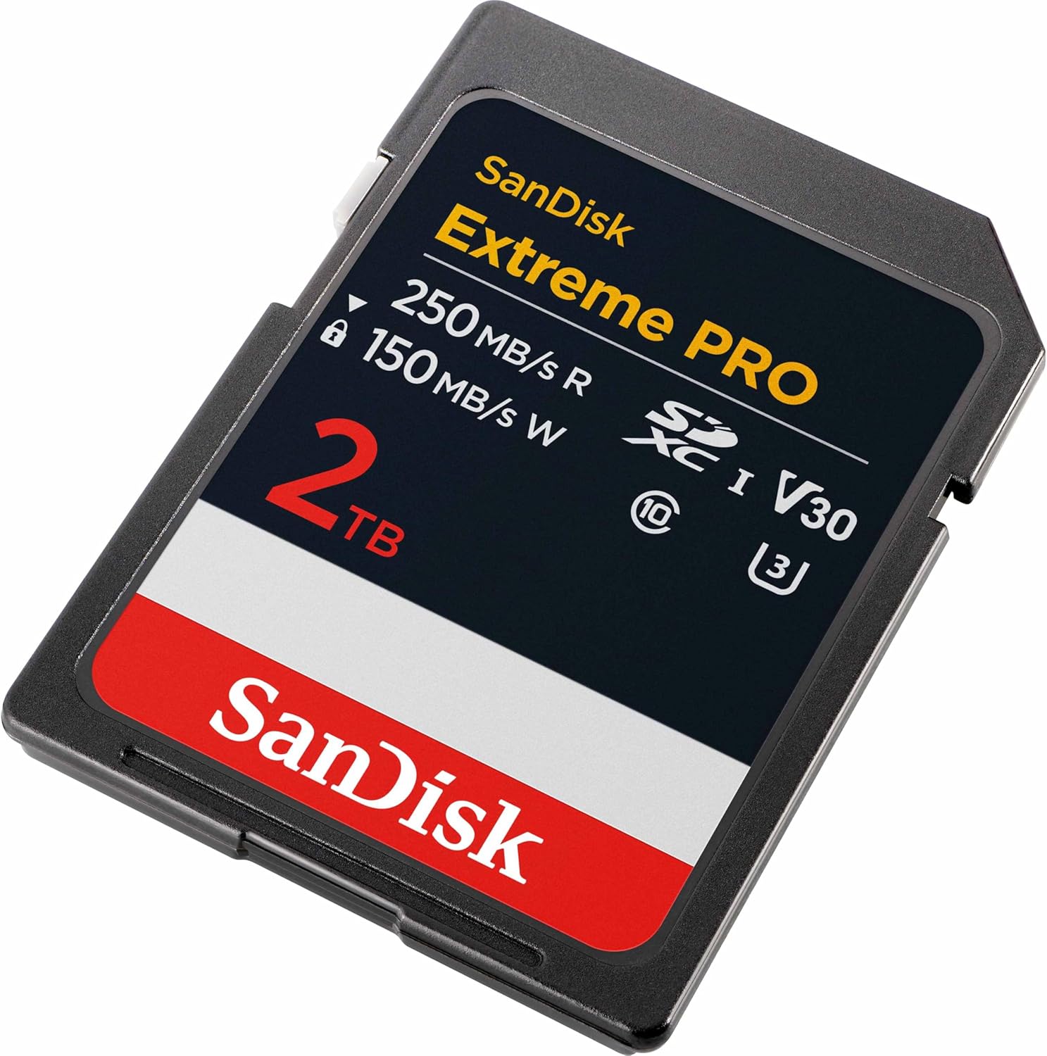 SanDisk - Extreme Pro SDXC - 2 To - 250 Mo/s, UHS-I, V30, RescuePRO Deluxe