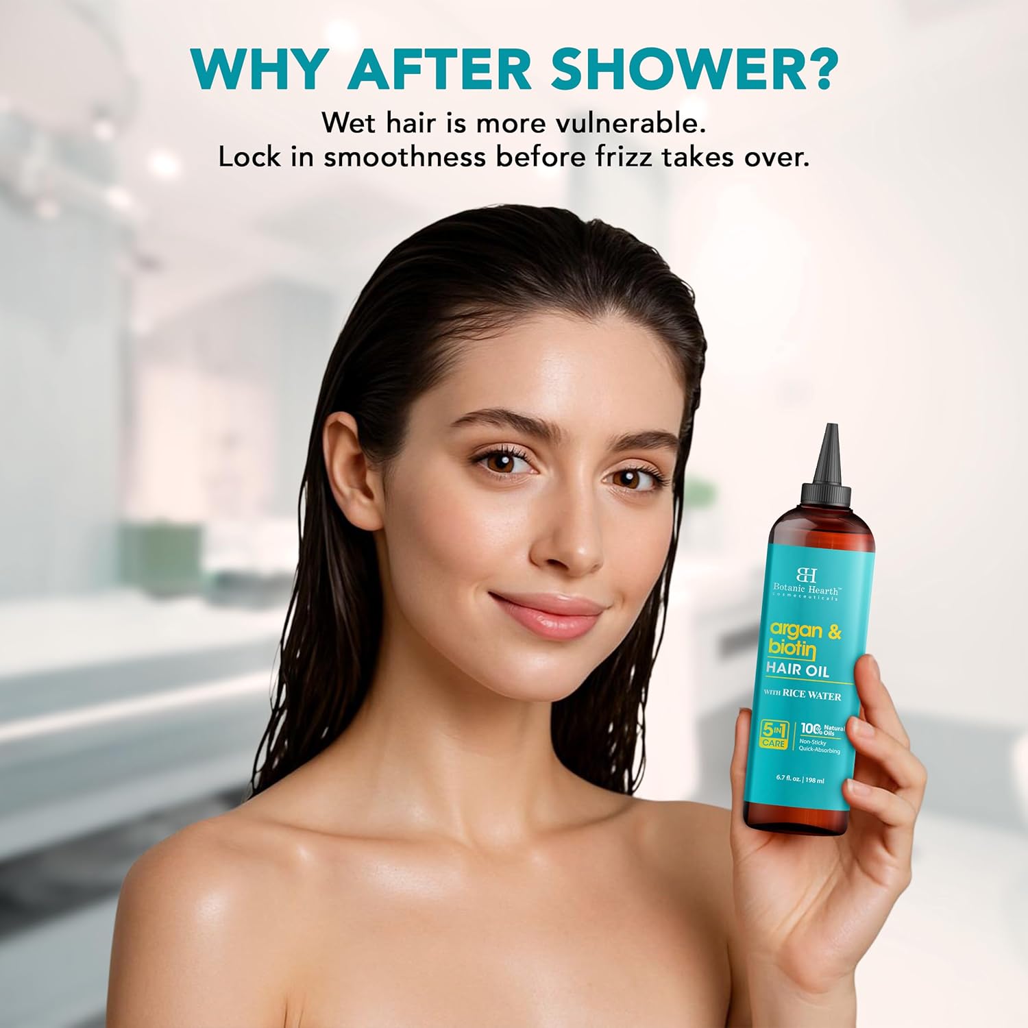 Huile capillaire - argan et biotine - soin renforce et répare - 100ml