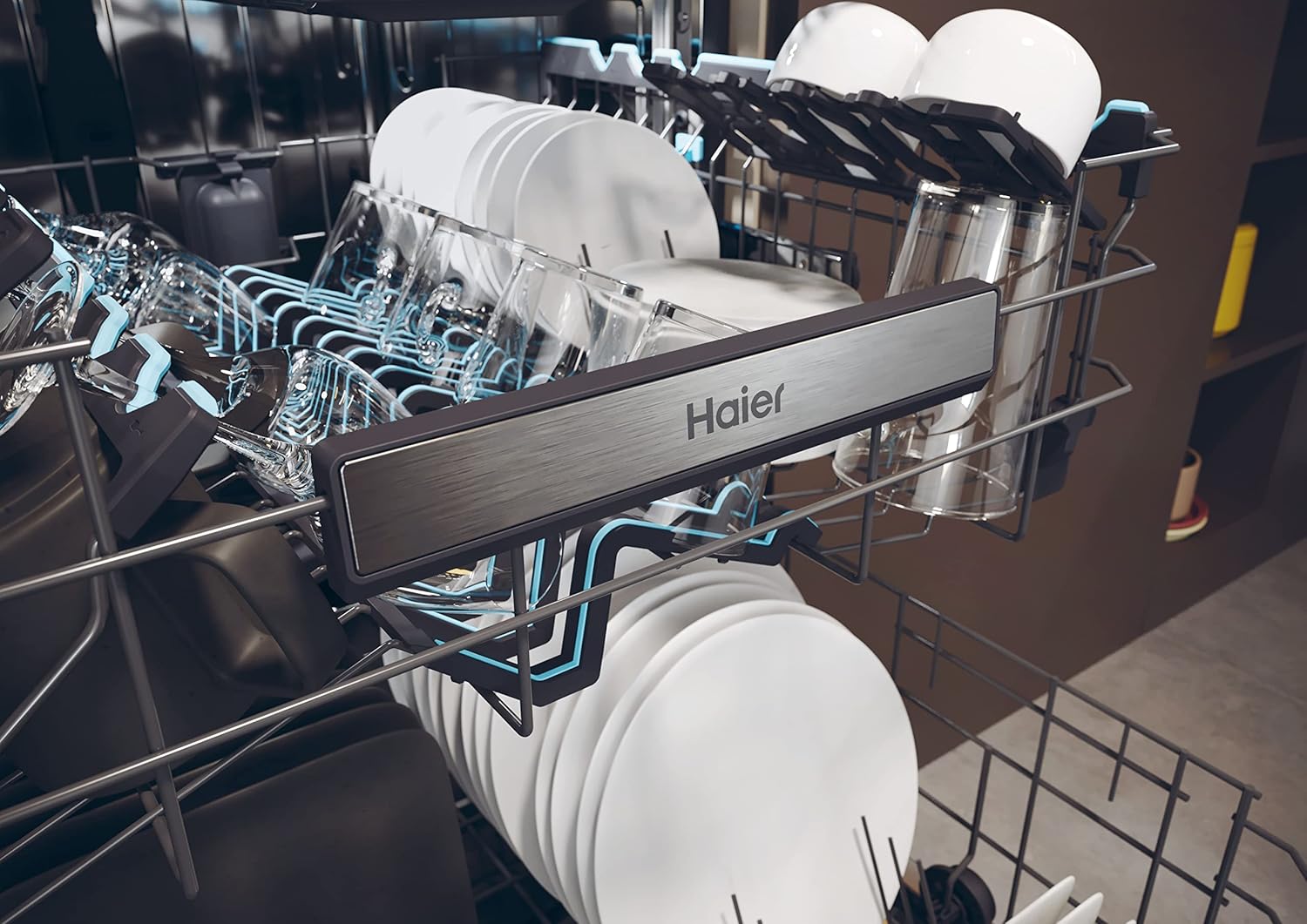 Haier - lave-vaisselle encastrable série XS - 60 cm - 6 programmes - XS6B0S3FSB