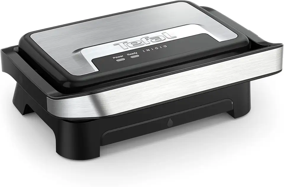 Tefal - Gril Inicio Compact - compact, plaques antiadhésives, nettoyage facile, GC270D10