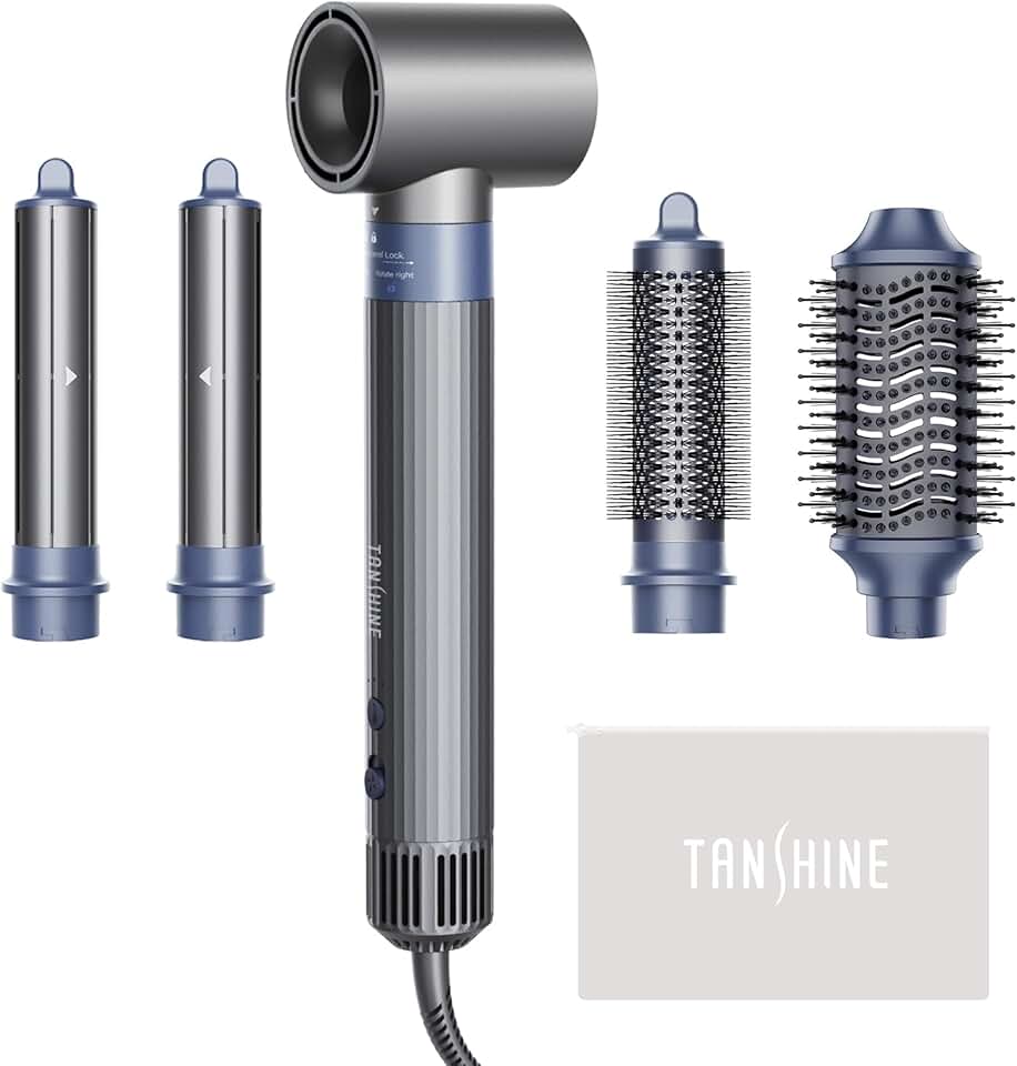 Tanshine Air Styler 5 en 1 1400W Ionique Brushing Lissant Boucleur