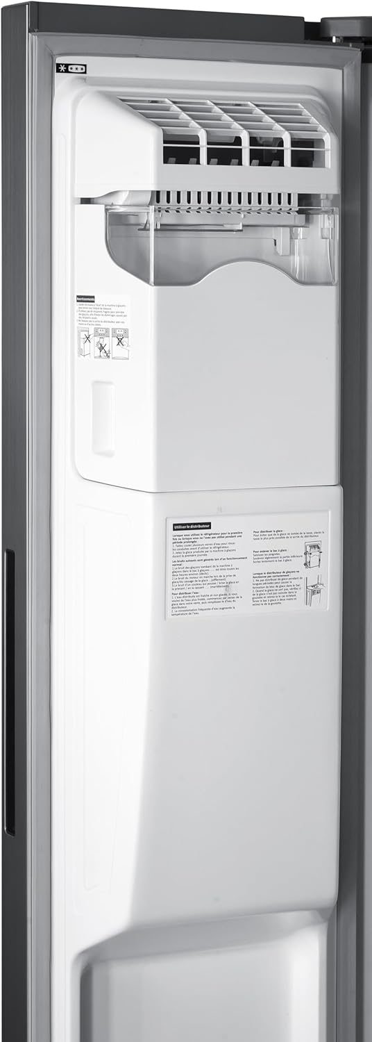 GEDTECH - Side by Side 513L inox - Distributeur eau & glaçons - GSBSA513IX