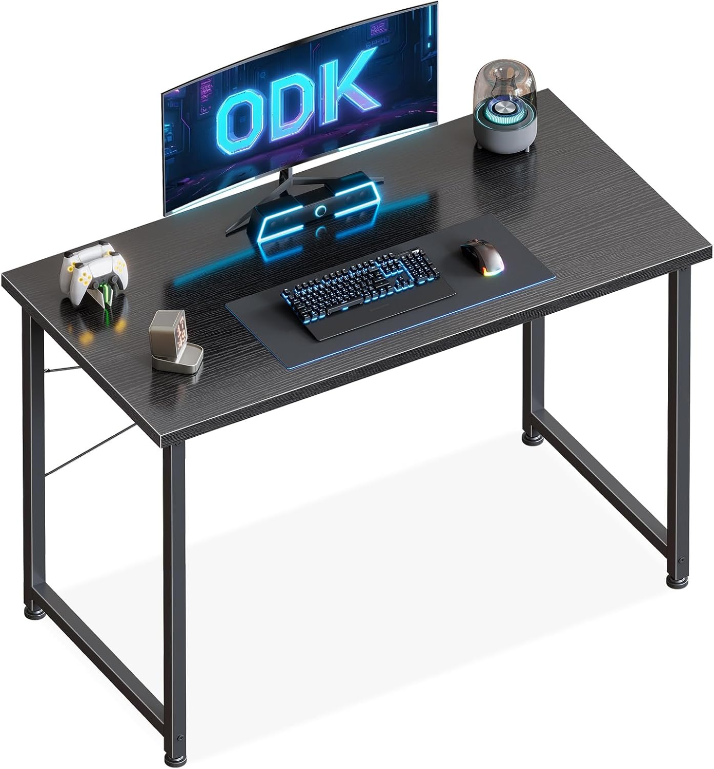 ODK - Bureau informatique compact - 100x48cm - Table d'étude noire