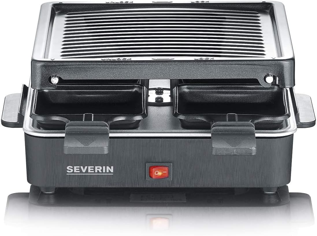 SEVERIN - raclette compacte 4 pers. 21x21 cm, antiadhésive, RG 2370