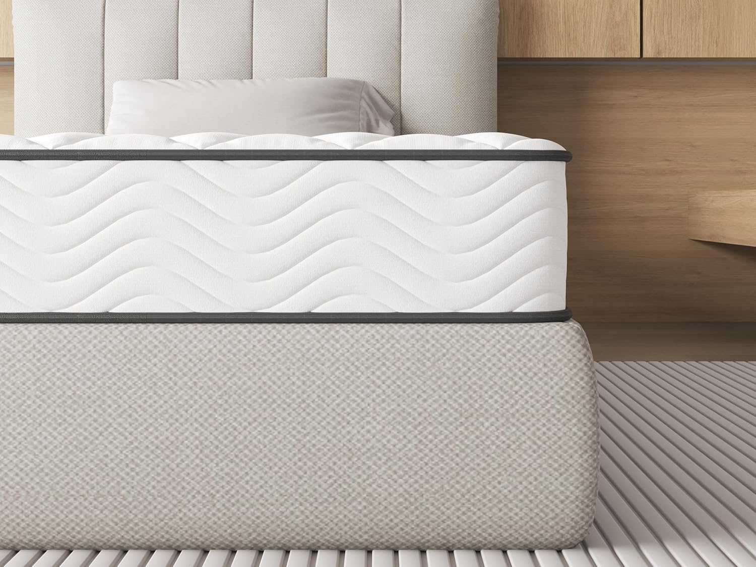 Matelas mousse - Lot de 2 - 90x190x14 cm - moelleux, respirant, confortable