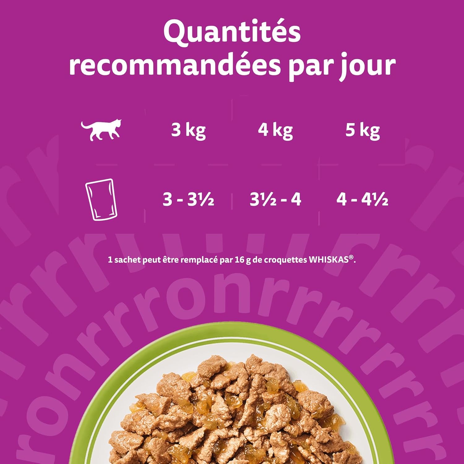 WHISKAS - Repas La Carte Mixte - 48 sachets - pâtée adulte chat stérilisé, 4 variétés