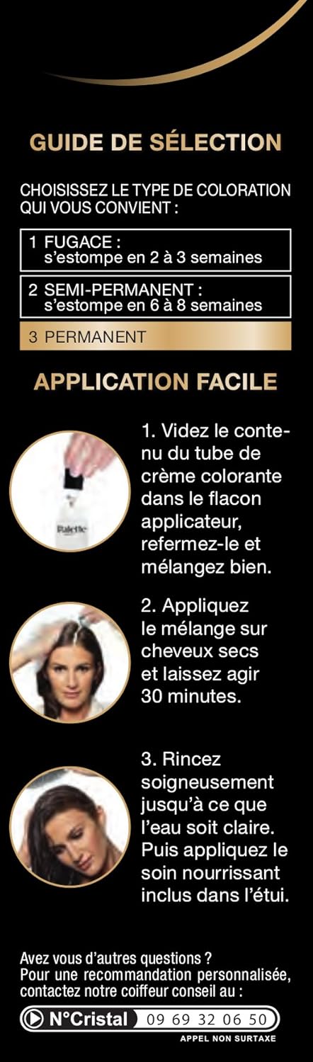 Palette - Intensive Coloration Permanente Cheveux soin, tenue 8 semaines, Blond Foncé 500