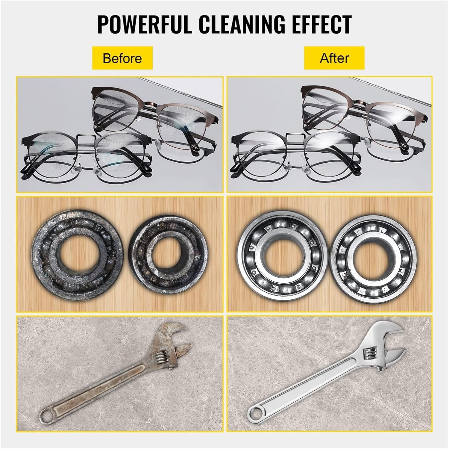 Nettoyeur à ultrasons - multi-tailles 1.3L à 30L - lave-vaisselle portable, stabilité assurée - 2XL