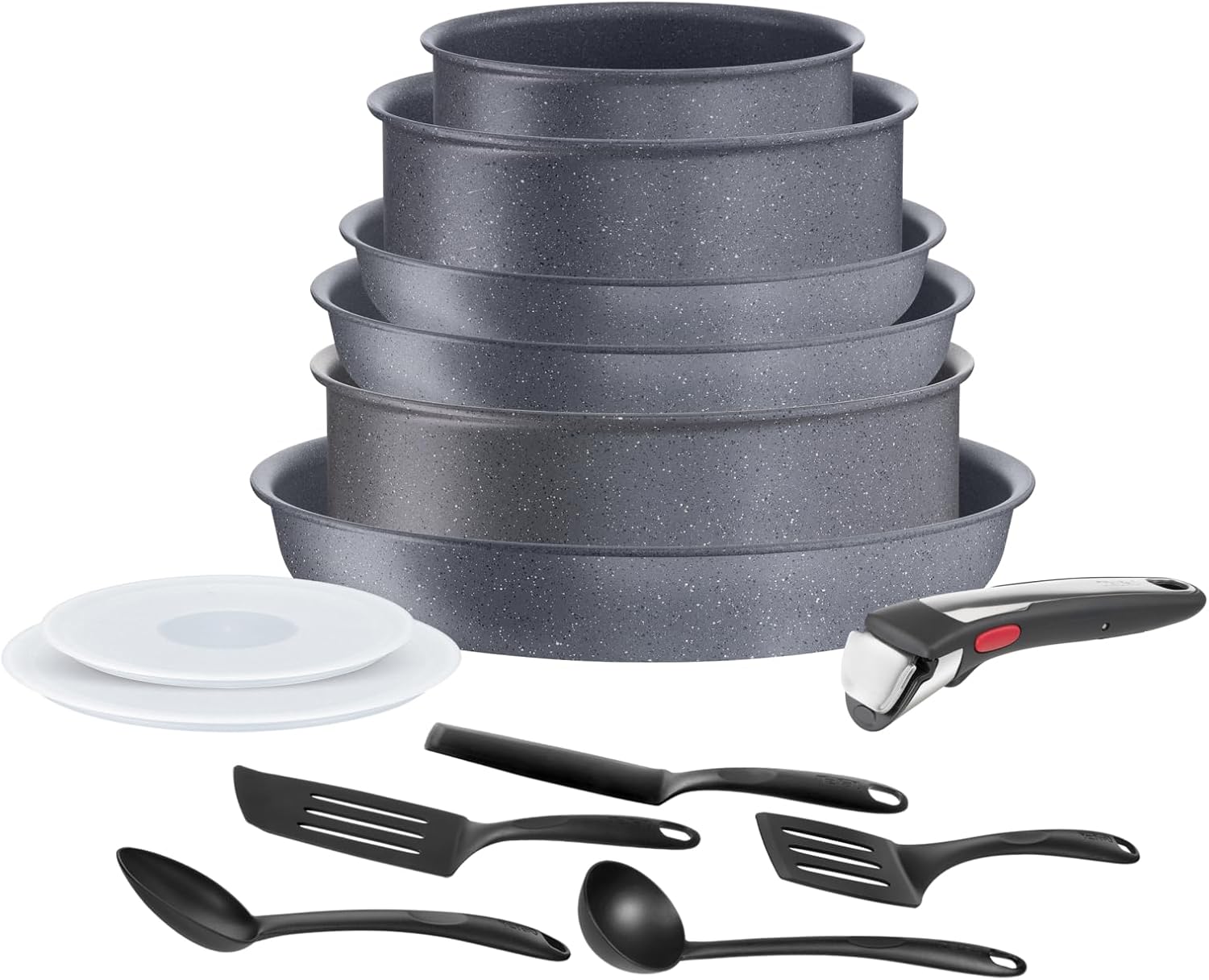 Tefal - Ingenio Natural On - batterie cuisine induction 14 pièces, antiadhésif, empilable, lave-vaisselle - L7669902