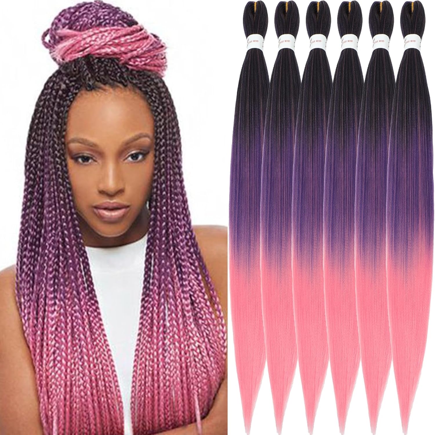 Rajout cheveux tressés - pré-étirés 30