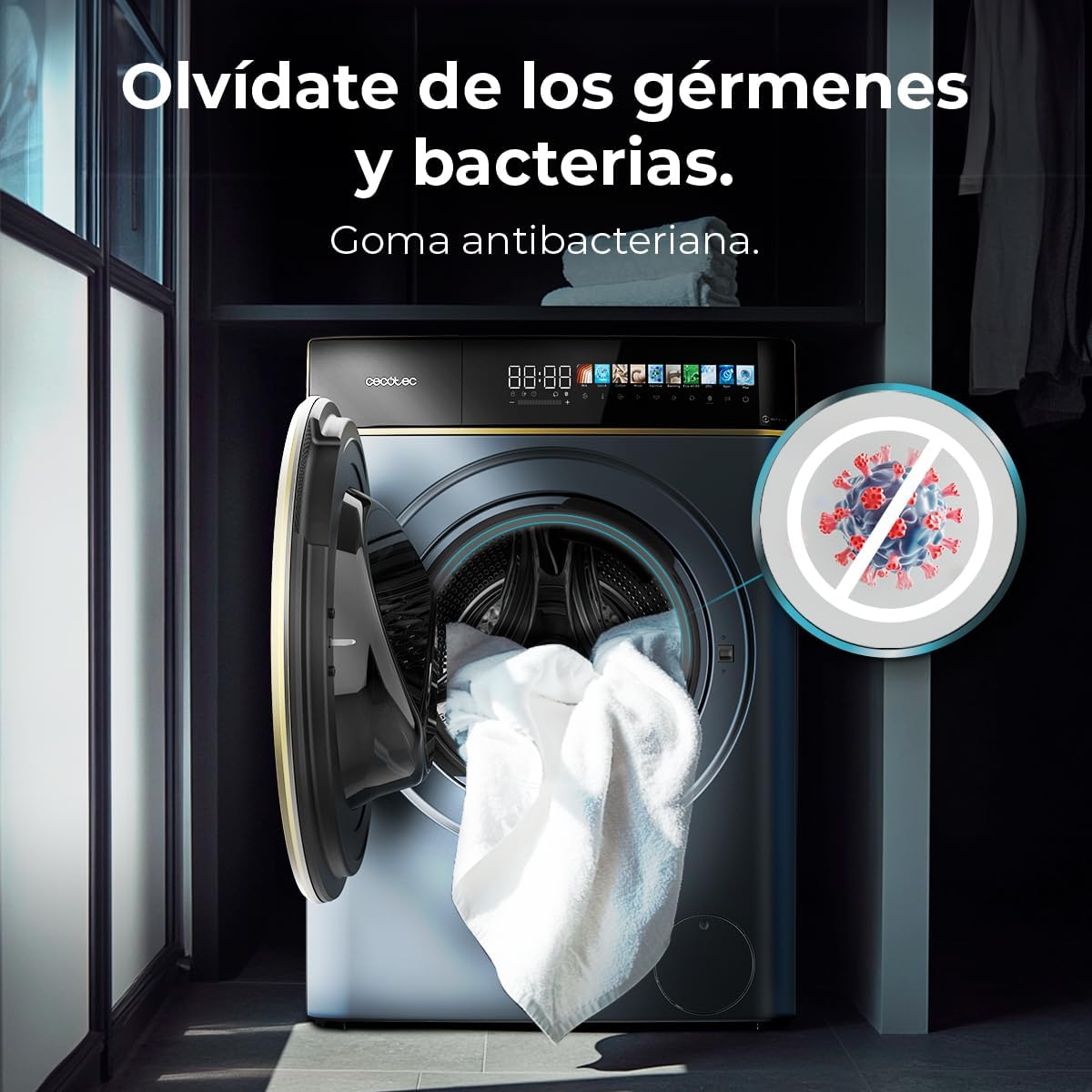 Cecotec - Bolero DressCode - 10kg, 1400tr/min, écran 10,3