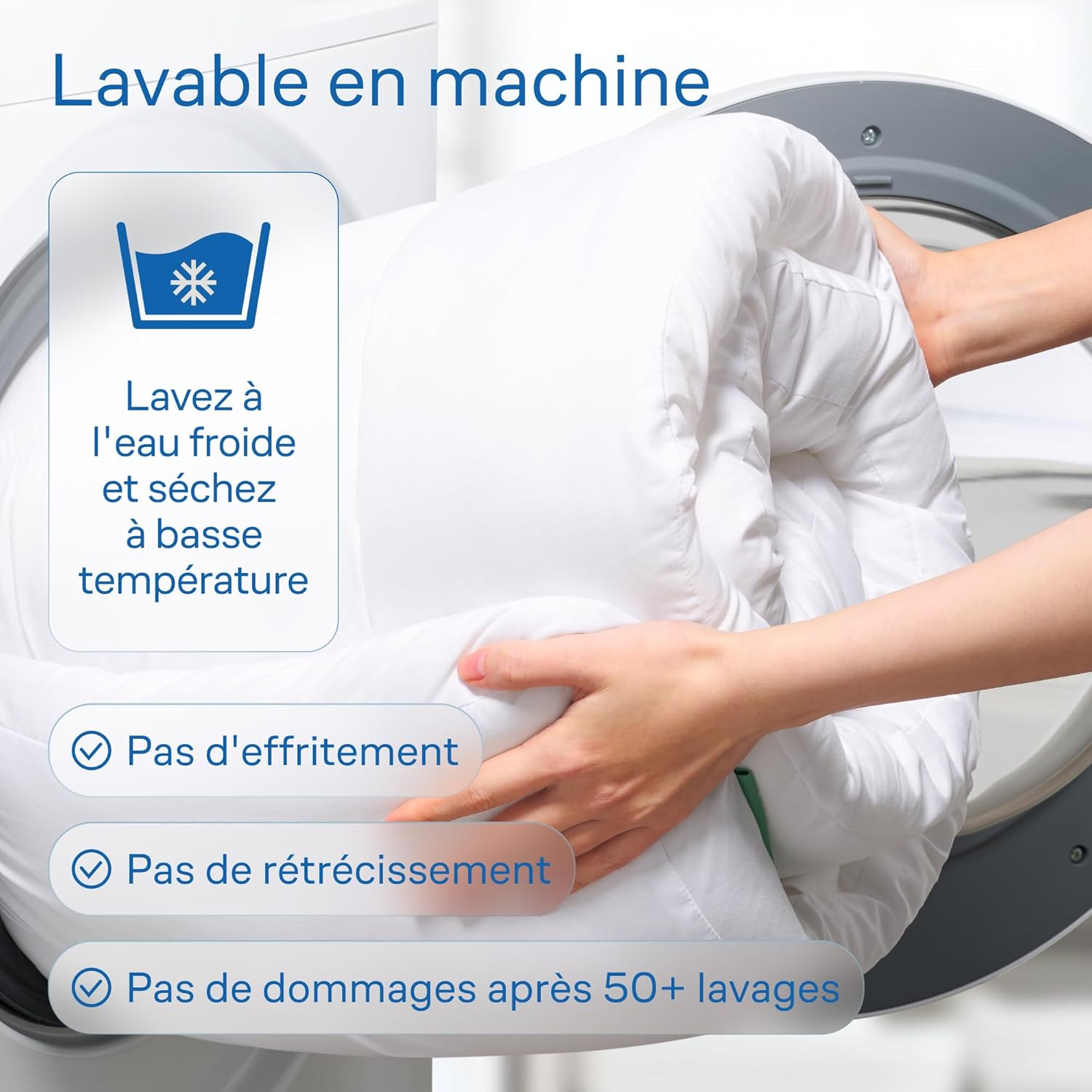 Surmatelas - Double Cloud-Like - 140x190cm - microfibre ultra-douce, respirant