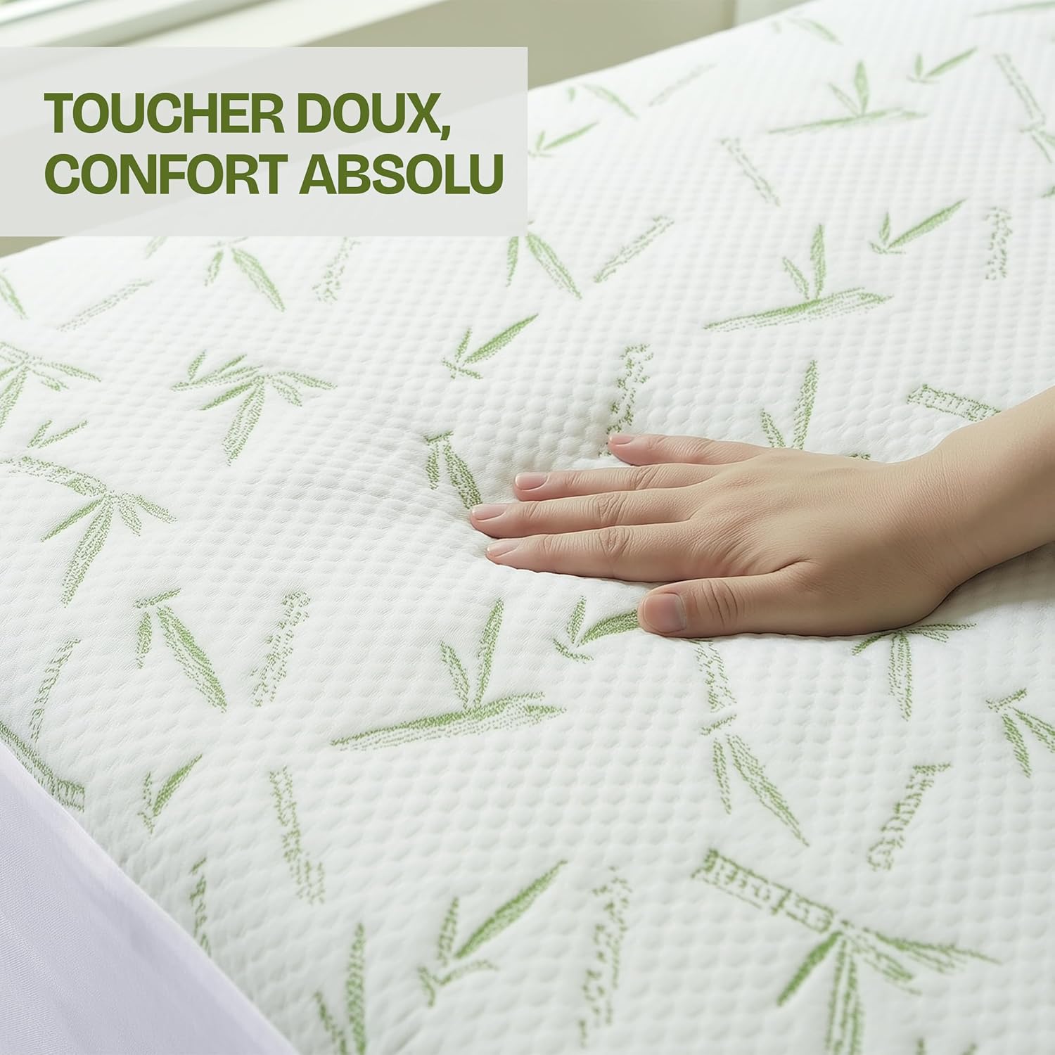 Utopia Bedding - Protège-matelas Premium - 90x200x30 cm - Imperméable, respirant, Oeko-Tex