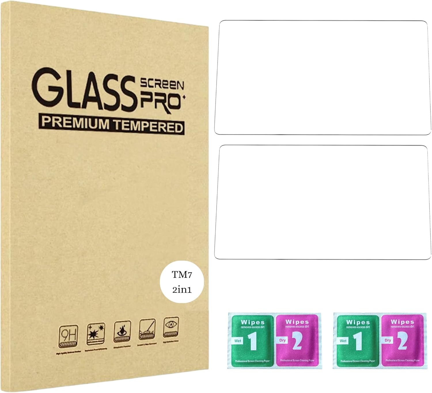 PHONILLICO - TM7 - protection écran en verre trempé, anti-rayures