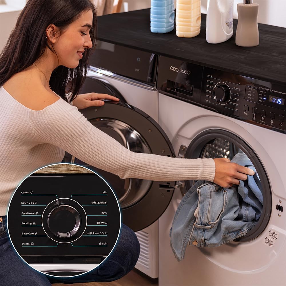 Cecotec - Bolero DressCode 6150 - 6 kg - 1000 tr/min, 12 programmes