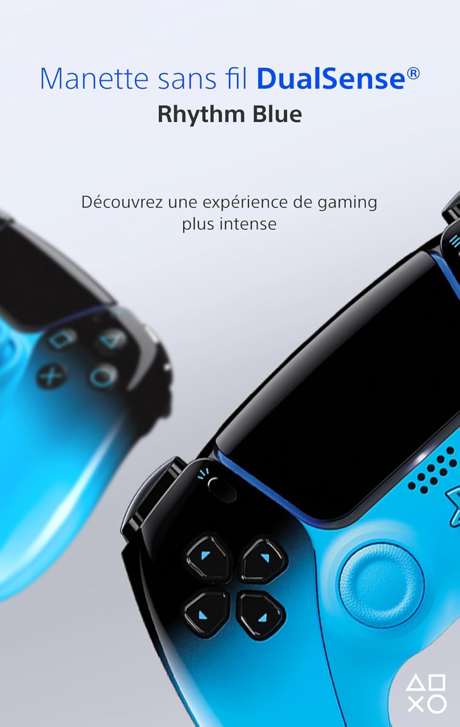 Sony - DualSense Hyperpop Rhythm Blue - Sans fil PS5/PC - Haptique, gâchettes adaptatives