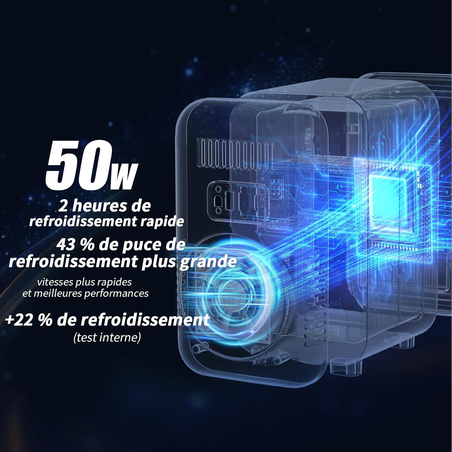 YASHE - Mini réfrigérateur 6L - 8 canettes, portable, AC/DC