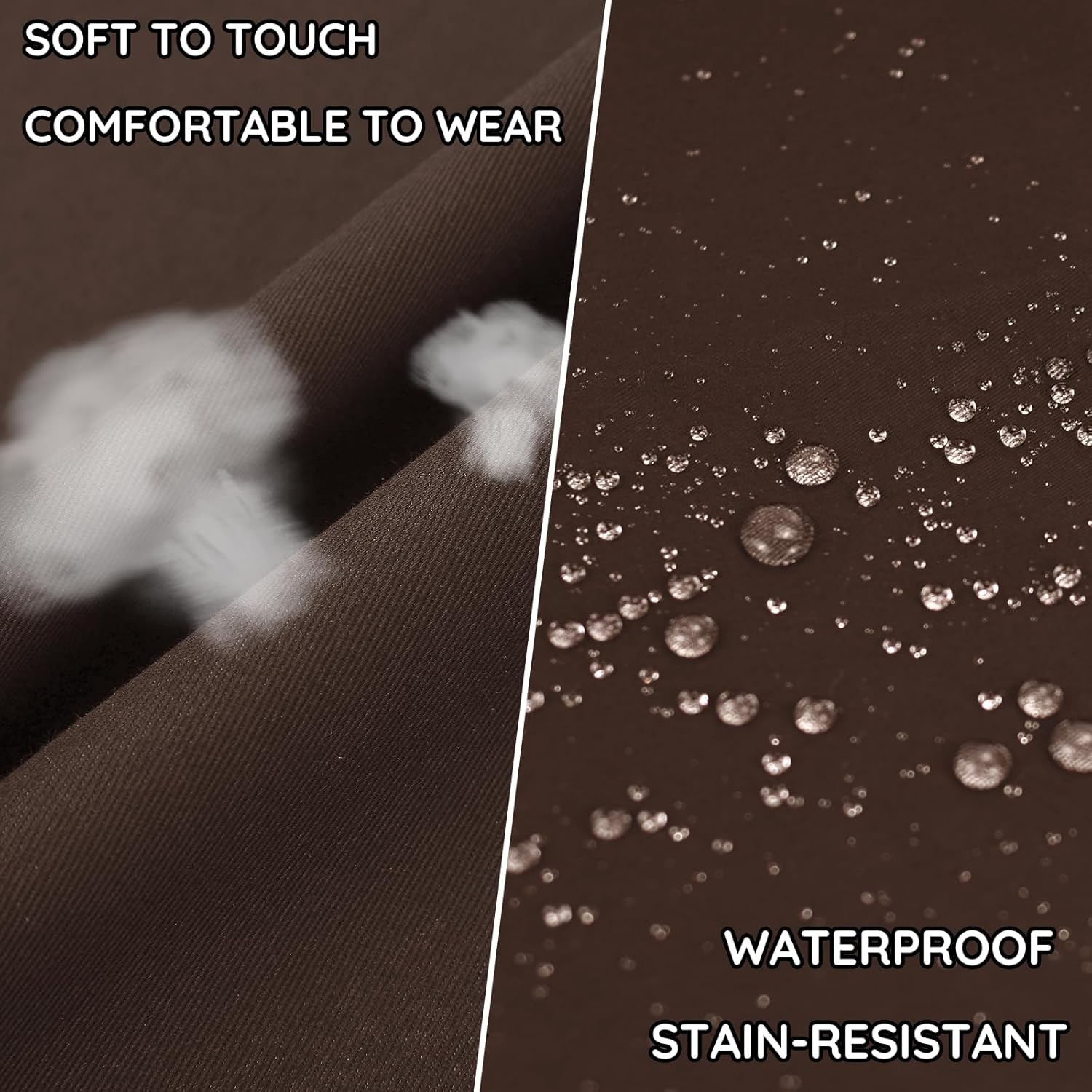 atopo - Tablier chef pack 4 - réglable, étanche, 2 poches, unisexe