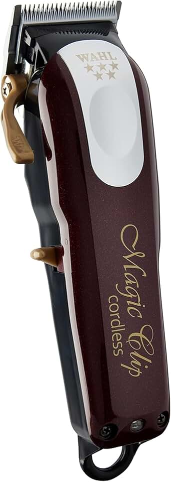 Wahl - Magic Clip Série - tondeuse sans fil, rouge, coupe précise