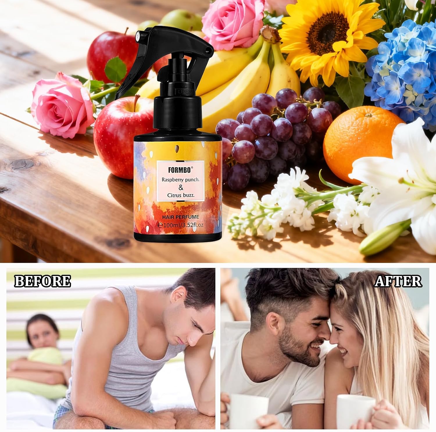 Parfum pour femme - brume cheveux & corps - 100ml - floral frais