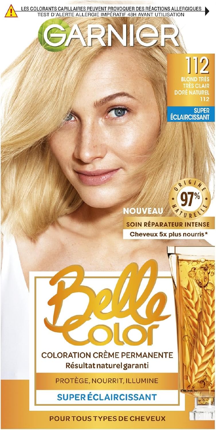 Garnier - Belle Color - 2x100ml - Blond très clair doré, crème permanente - 112