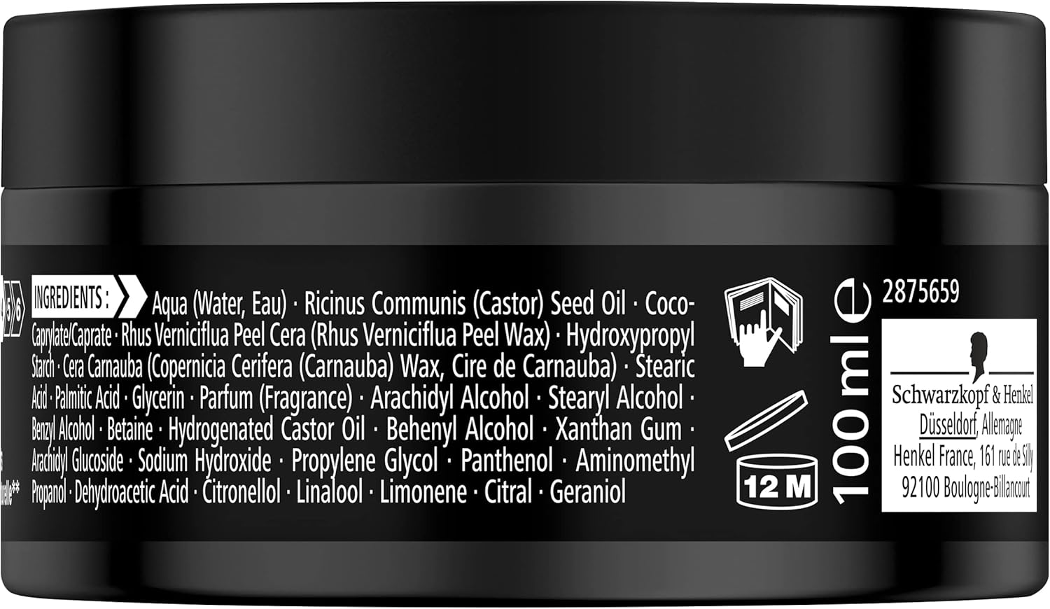 Schwarzkopf - Got2b PhenoMENal - 2x100ml - pâte coiffante naturelle, fixation contrôlée