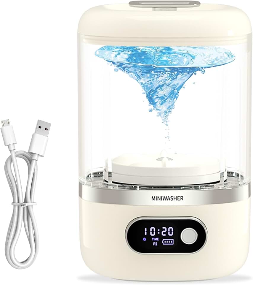 Mini machine à laver portable - 1L - sans fil, rechargeable, compact