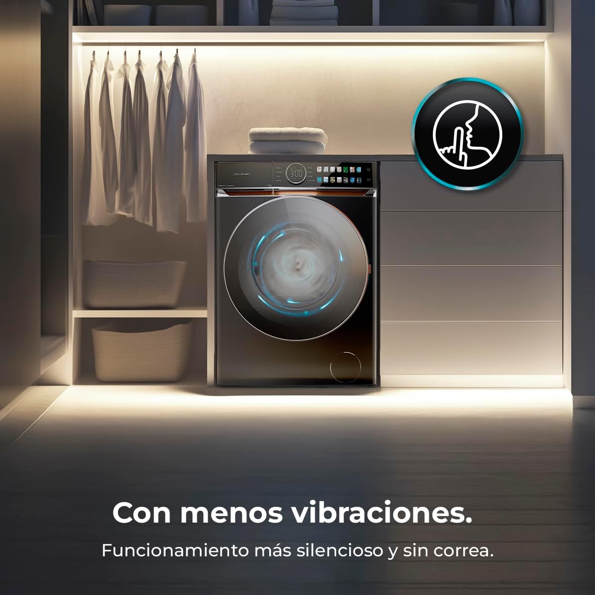 Cecotec - lave-linge - capacité 8 kg, 1400 tr/min, classe A