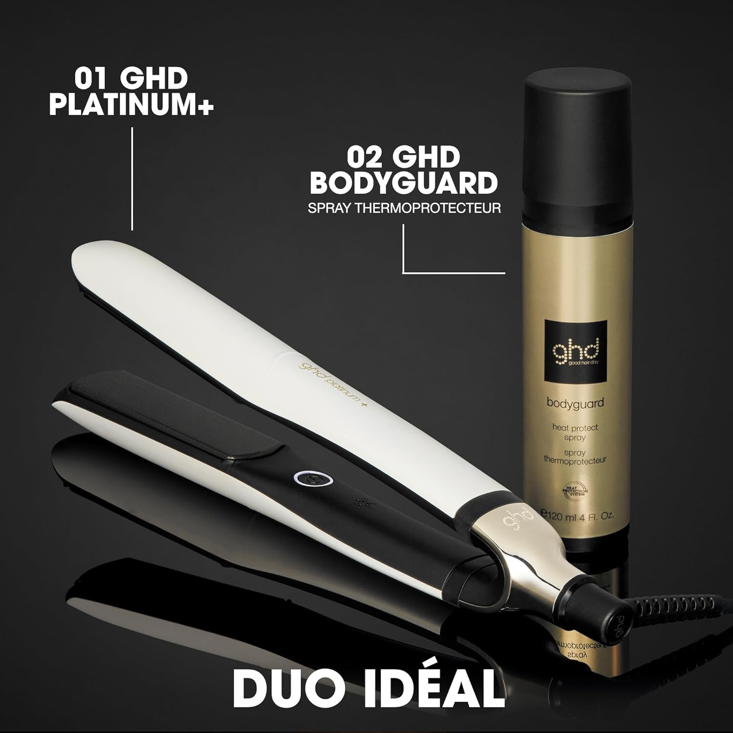 ghd - Lisseur Platinum+ - chauffe rapide - cheveux brillants et protégés