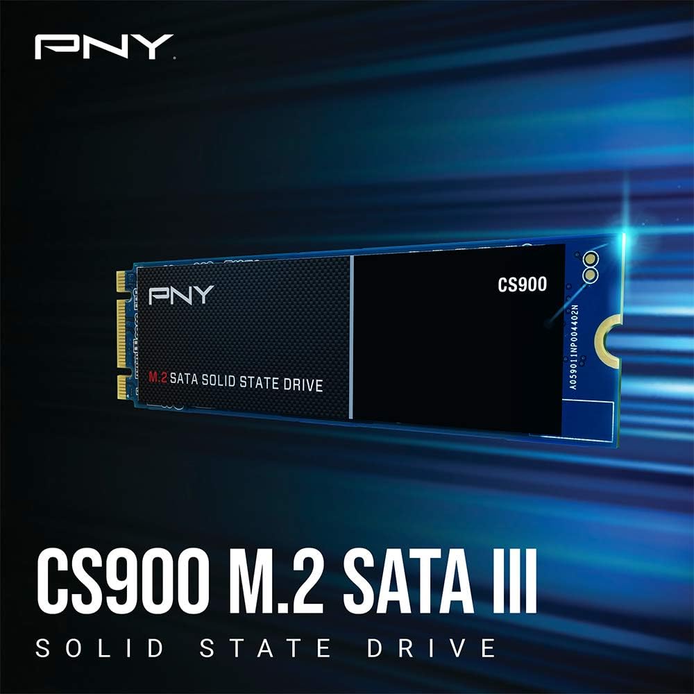 PNY - SSD CS900 - M.2 500Go - 550Mo/s lecture, 500Mo/s écriture - CS900