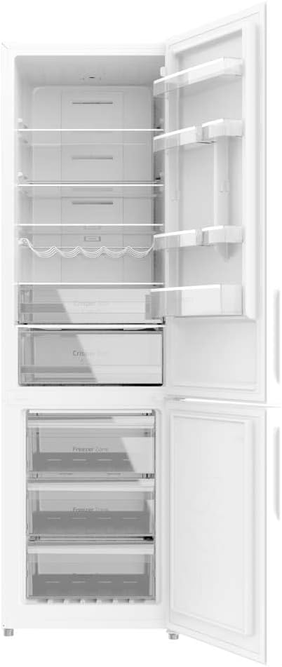 Cecotec - Bolero CoolMarket Combi 356 - 200x60 cm - verre, No Frost, faible conso - 356 White Glass D.