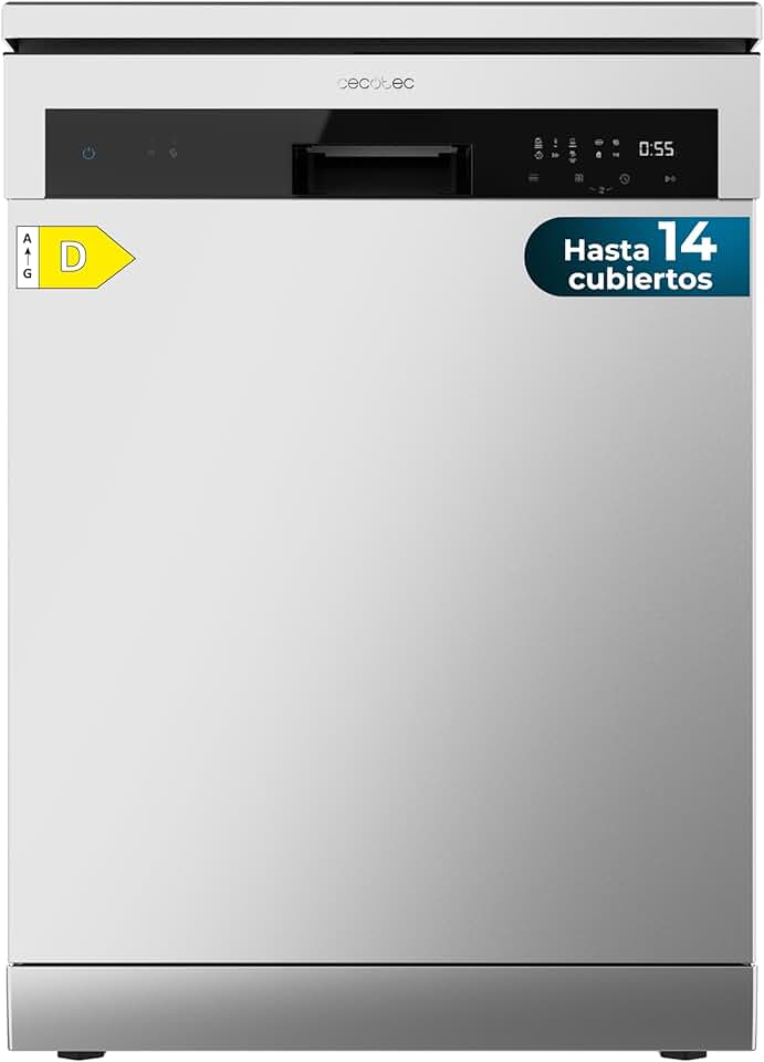 Cecotec - Bolero Aguazero 6200 - 60 cm - 14 couverts, 6 programmes