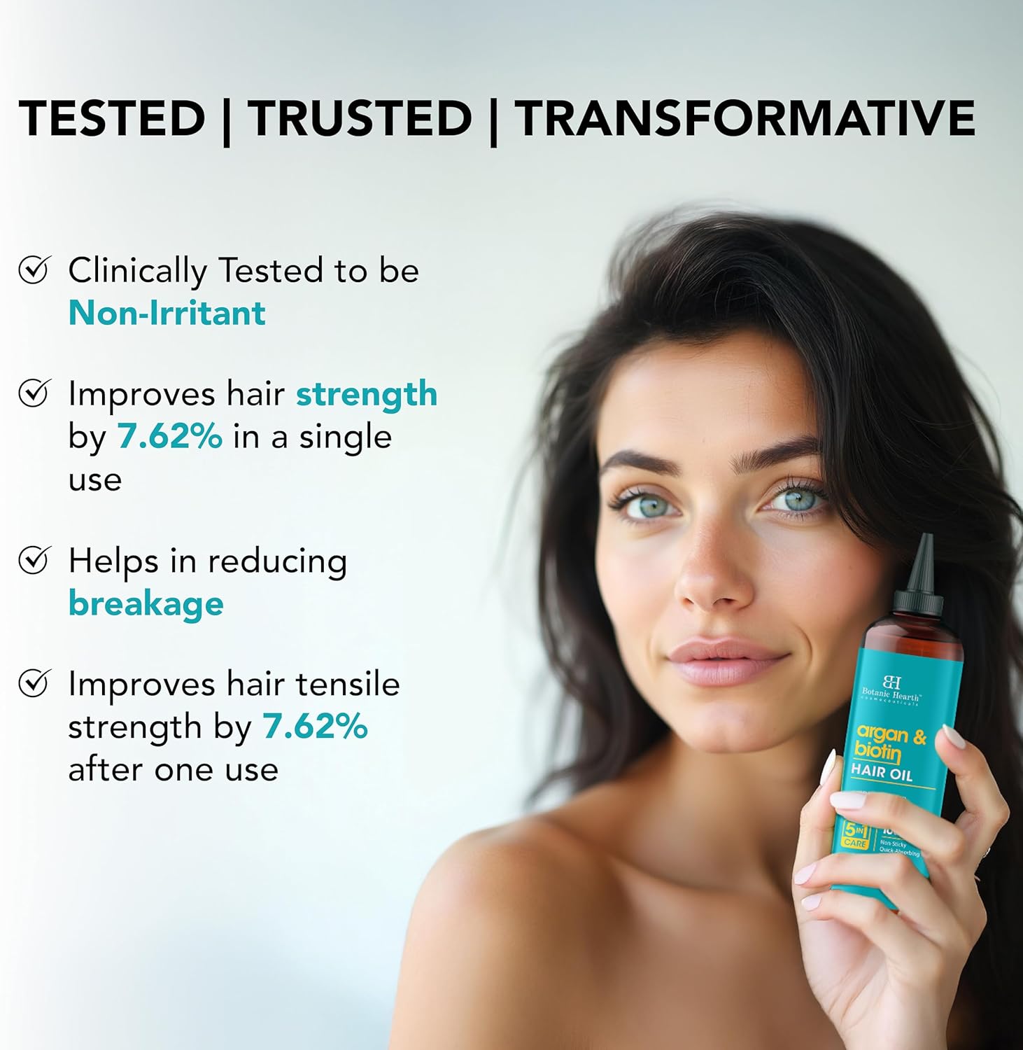 Huile capillaire - argan et biotine - soin renforce et répare - 100ml