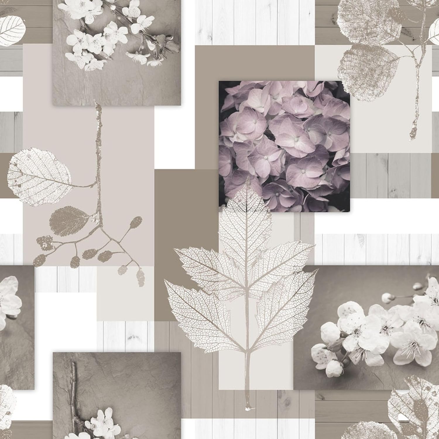 Nappe en toile cirée - Zen Feuilles - 300x140 cm - anti-taches, imperméable