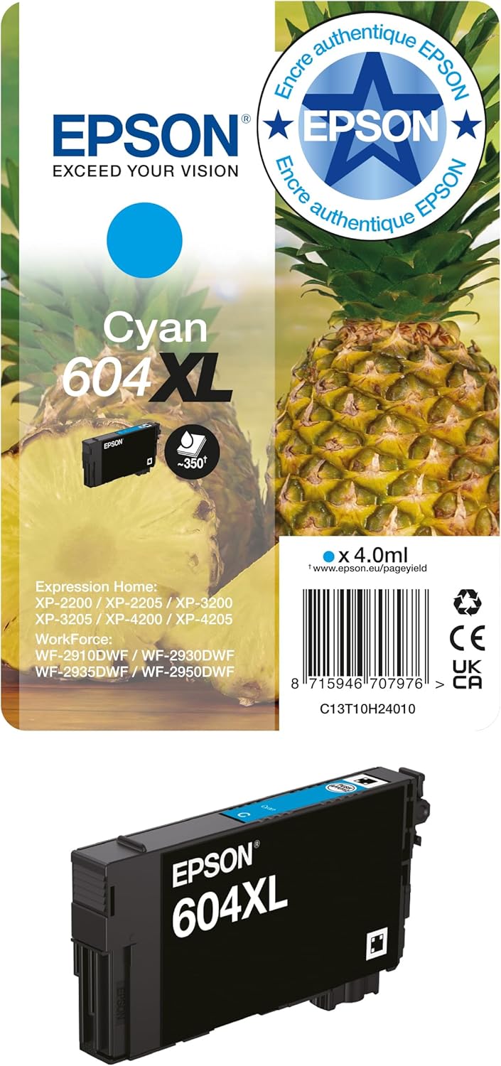 Epson - Cartouche encre originale cyan - haute qualité - longue durée