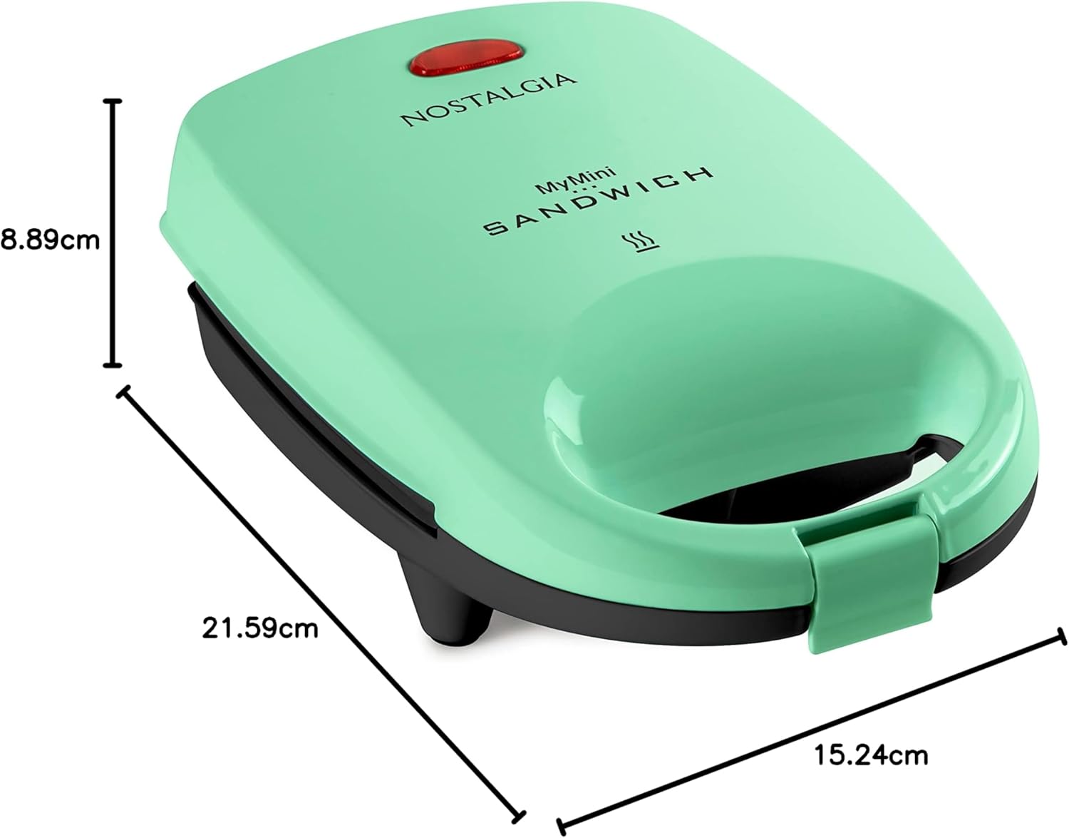 Nostalgia - Mini sandwich maker - compact - multifonction mint - MSAND5MG