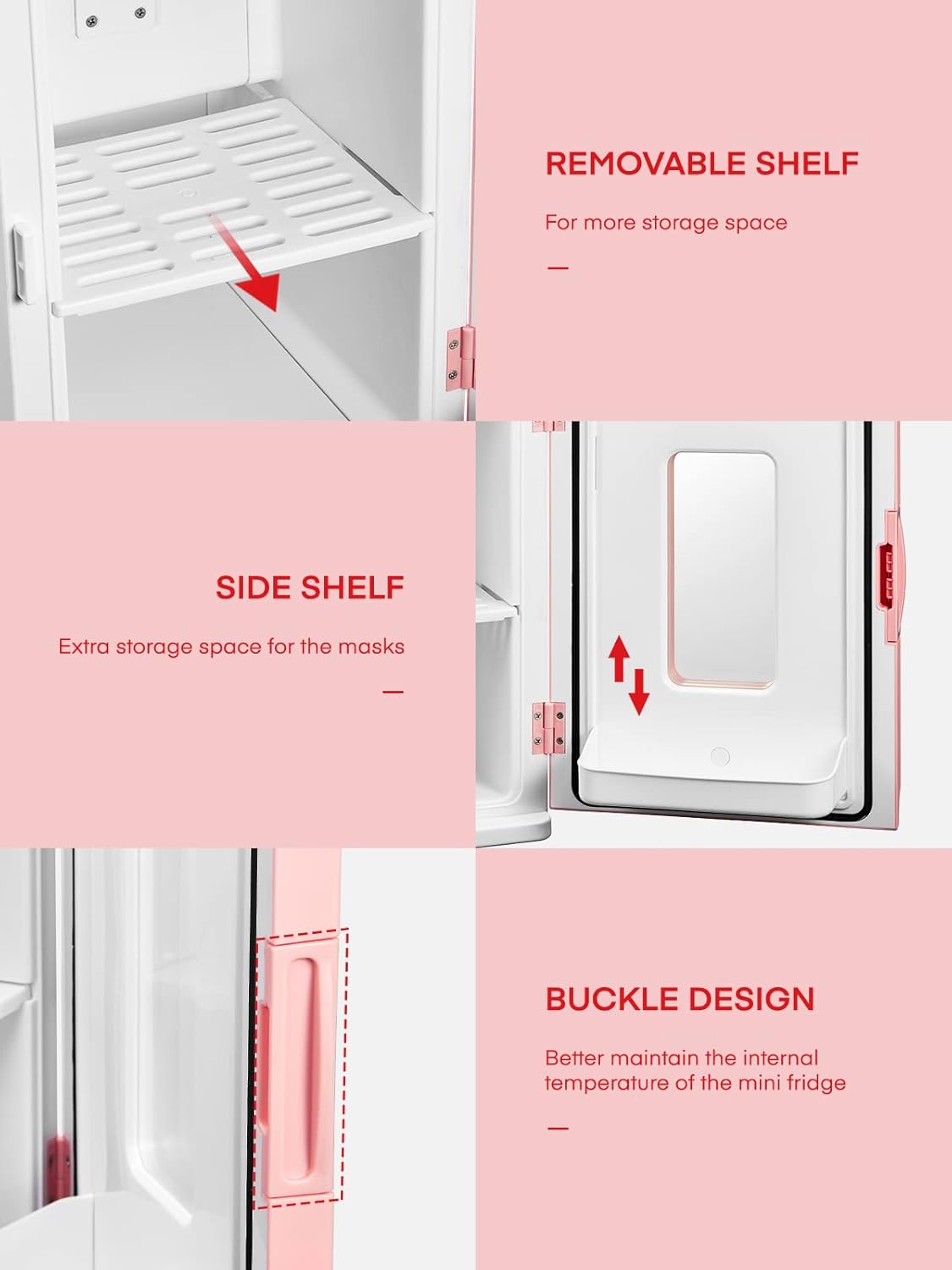 NORTHCLAN - mini frigo chambre 15L, silencieux, chaud/froid, 12V/220V