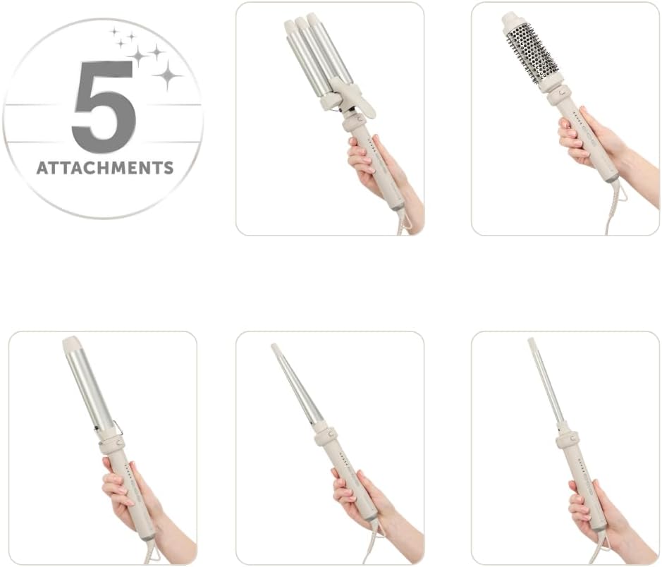 Remington - Boucleur 5en1, 13-33mm, écran LED, tous cheveux - CI41MS5E51