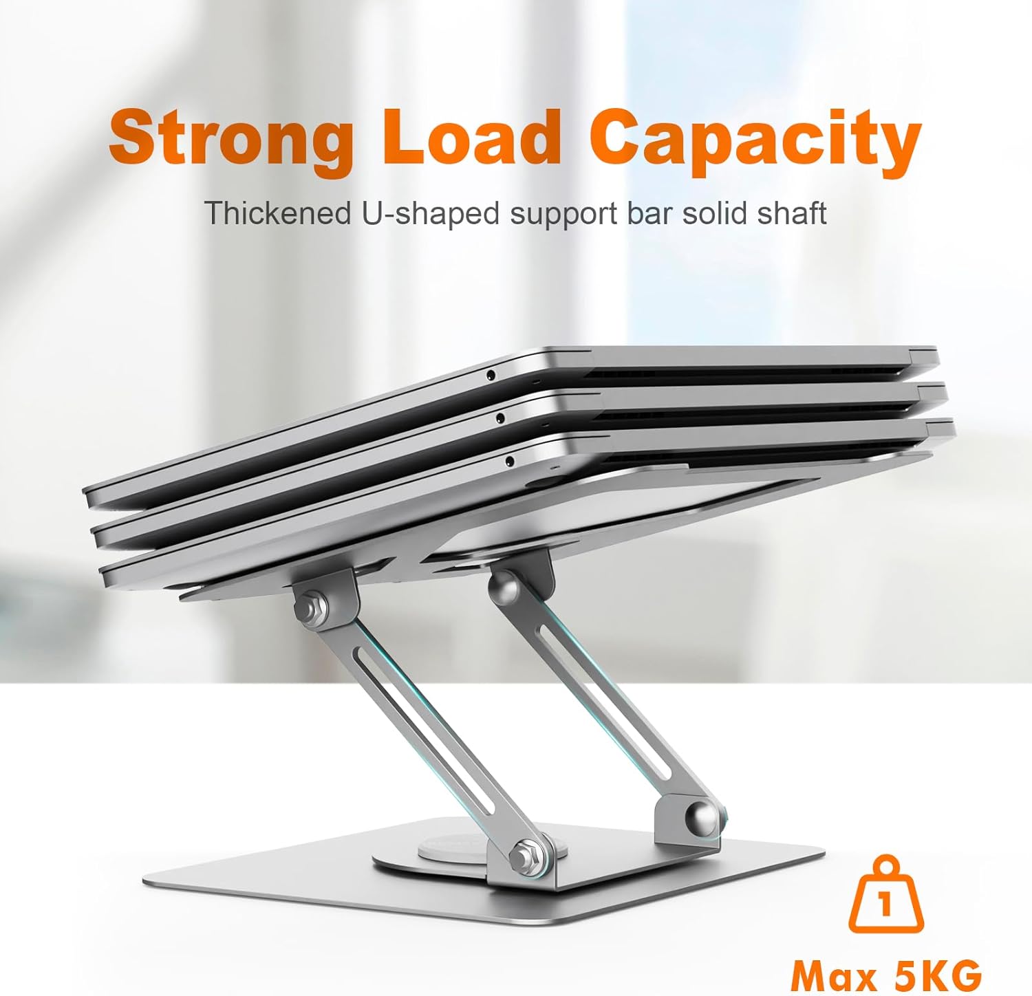 GRIFEMA - Support Ordinateur Rotatif 360°, Réglable, 11-17