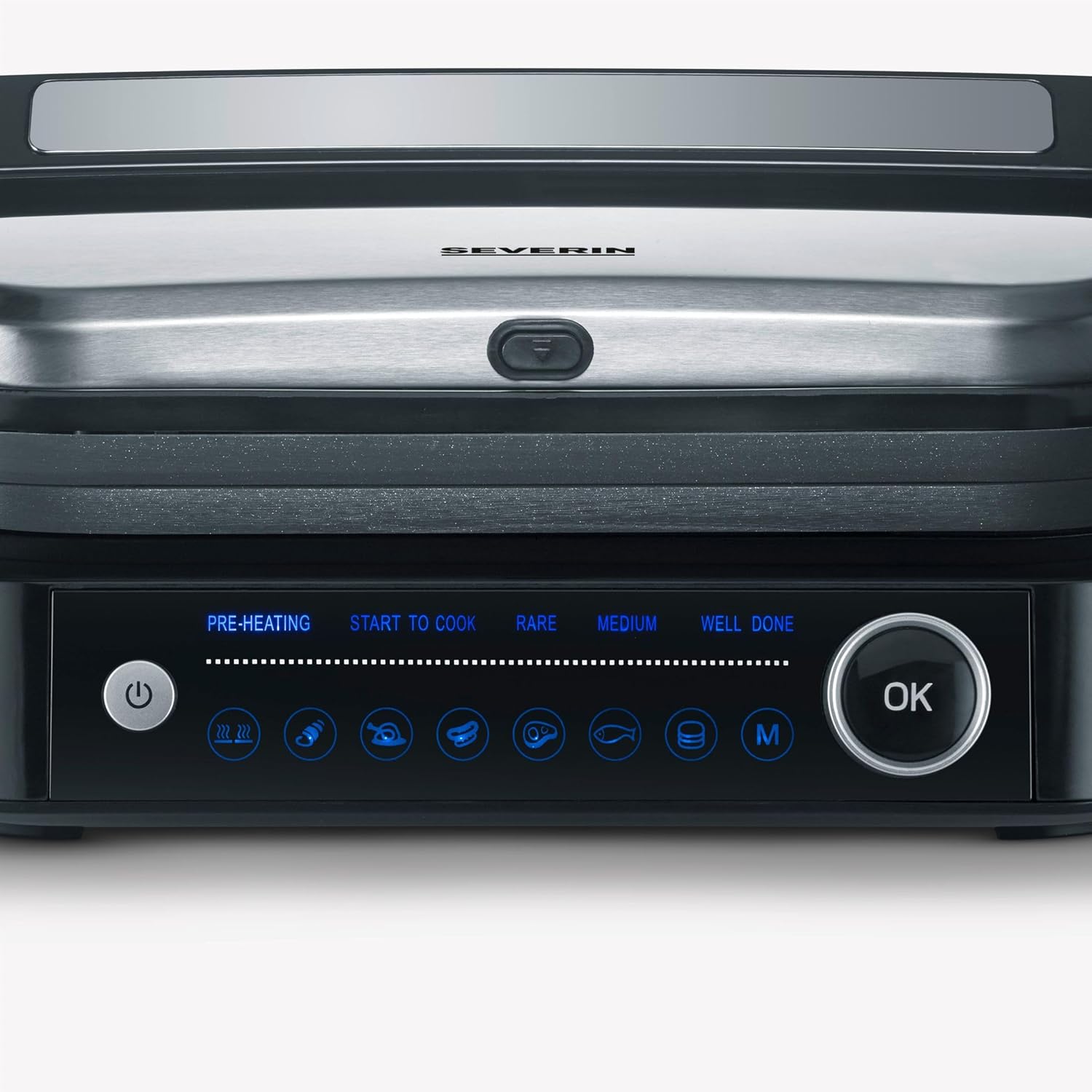 SEVERIN - SEVINI PRO - grille viande multifonction, inox, 1 800 W, KG 2395