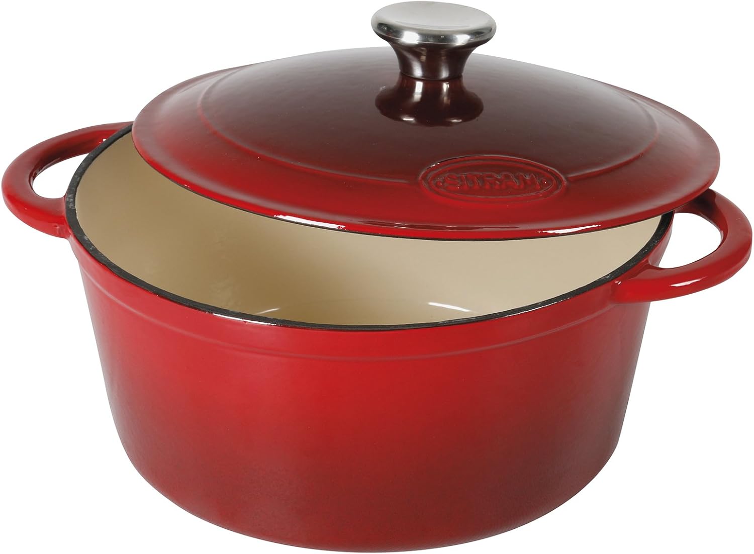 Sitram - Cocotte ovale en fonte émaillée 6.5L, 33x25x13.5cm - 710840
