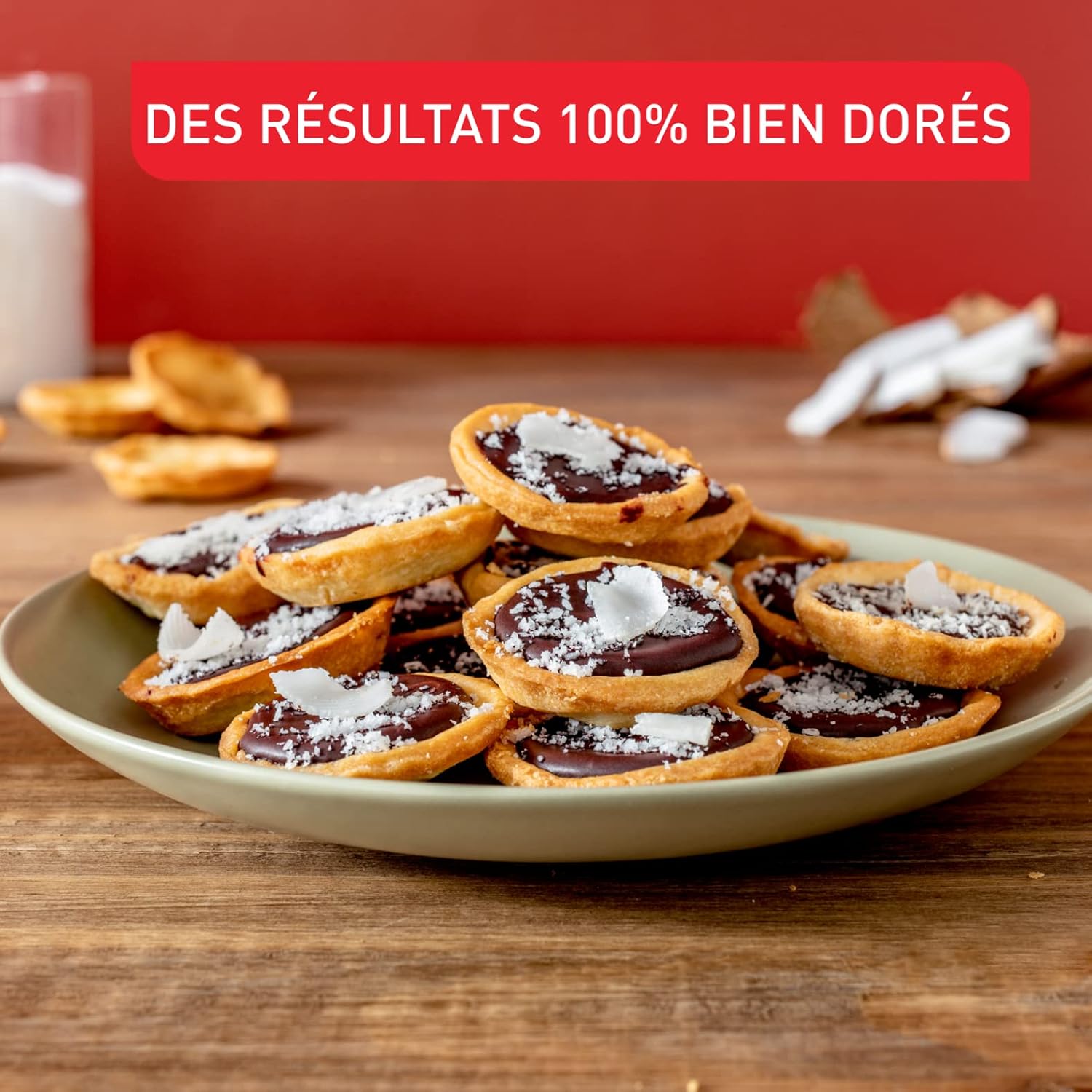 Tefal - moule 10 mini tartelettes - aluminium recyclé - antiadhésif performant - PerfectBake Mini J5735002