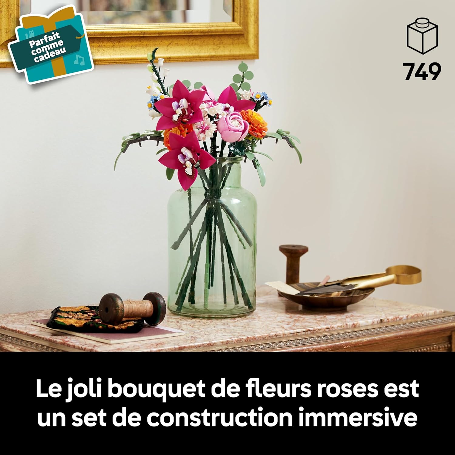 LEGO - Bouquet Botanicals - déco florale adulte, roses et marguerites - 10342