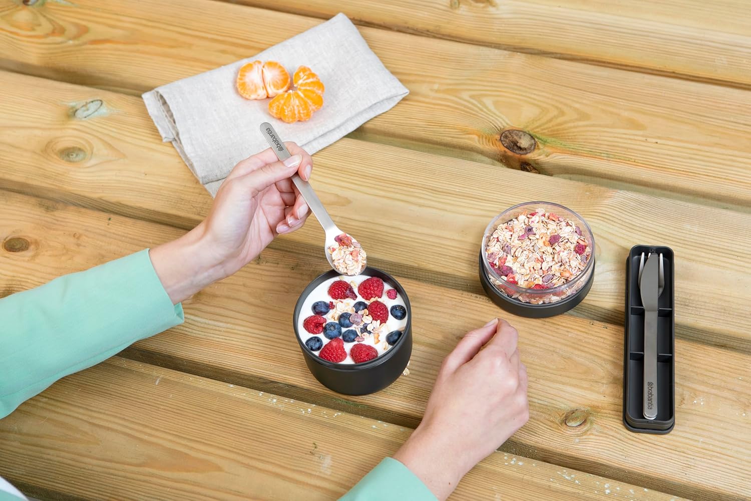 Brabantia - Make & Take - set 3 pcs compact inox, lavable, étui