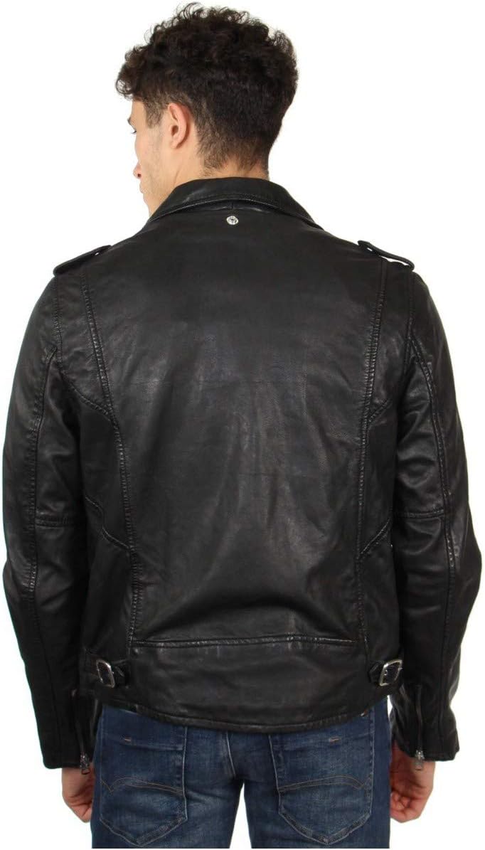 Schott - Perfecto cuir homme - coupe classique, coloris noir, ref_47534