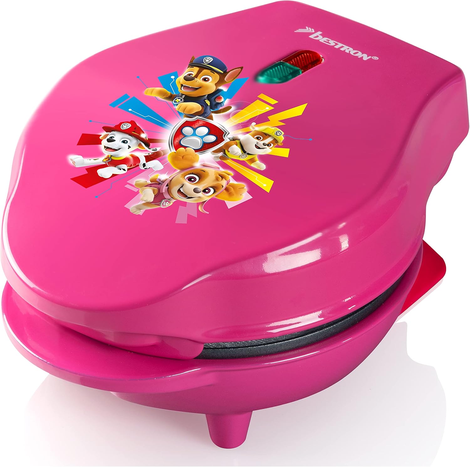 Bestron - gaufrier Paw Patrol - Ø10 cm - mini, indicateur cuisson, rose