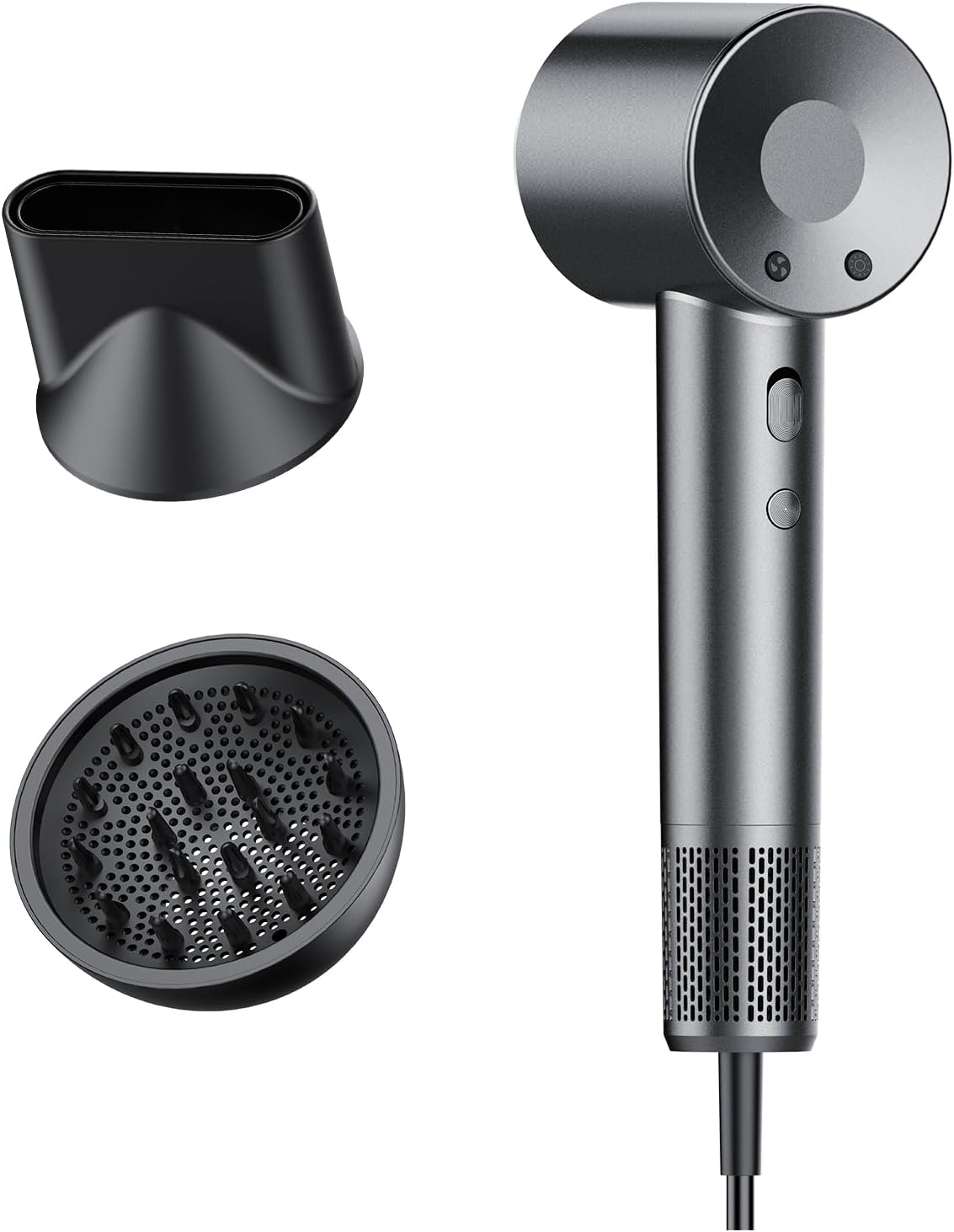 Sèche-cheveux professionnel portable - ionique 160000 tr/min - 5 milliards d’ions négatifs, 4 températures, 3 vitesses, 