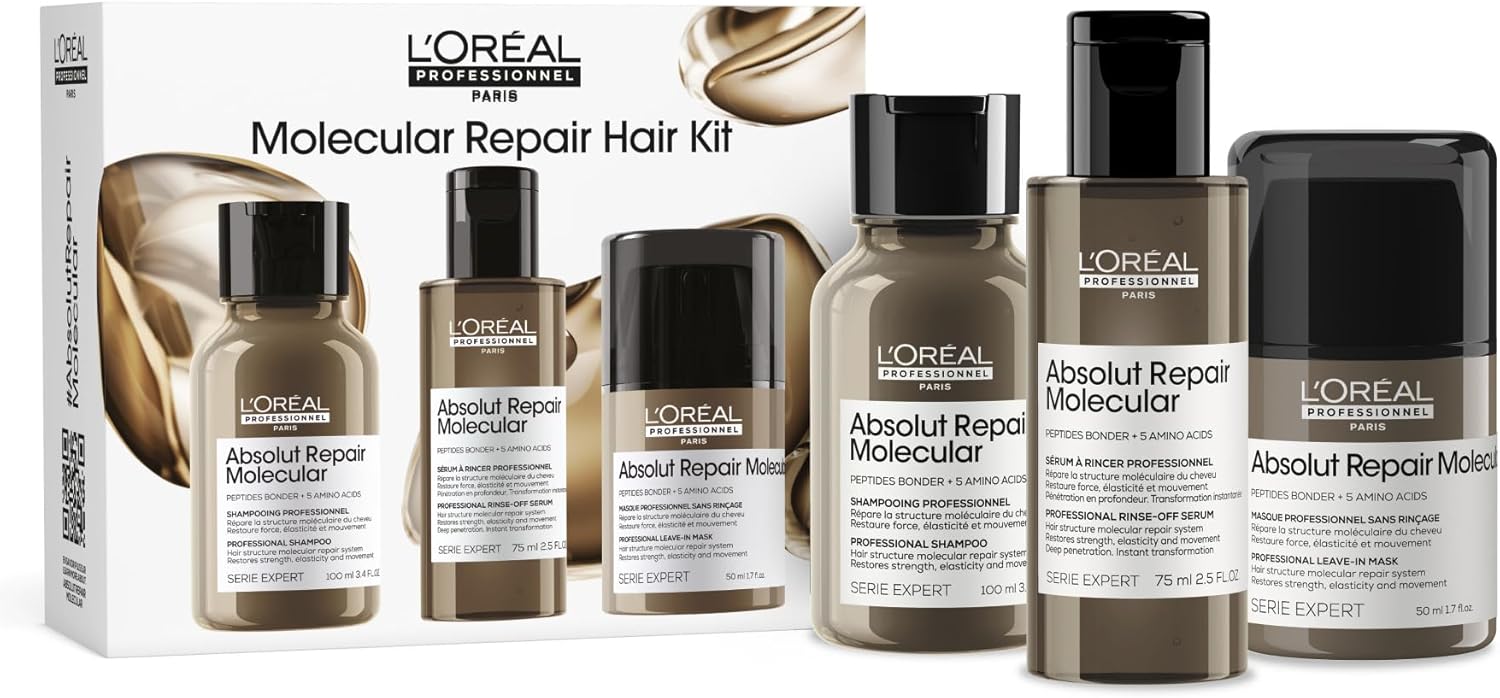 L'Oréal Professionnel - Absolut Repair Molecular - soin réparateur intense pour cheveux abîmés, formule brevetée